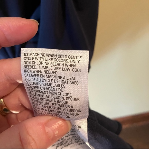 NWT Alfani Plus Size Twisted Top, Modern Navy, 3X, Pullover Summer Blouse - Picture 6 of 8